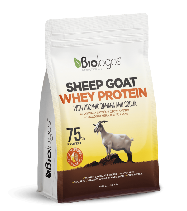 Goat & Sheep Whey Protein with Organic Banana & Cocoa 500g