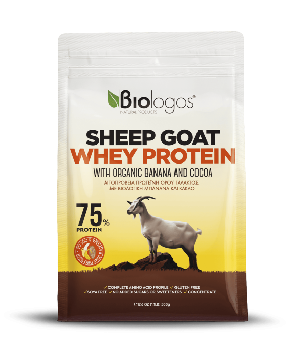 Goat & Sheep Whey Protein with Organic Banana & Cocoa 500g